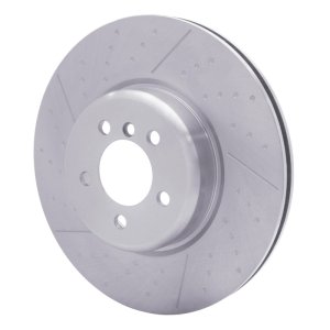 BMW 435I Brake Rotor (1) - Front - R1 Concepts - Dimpled and Slotted - `13-`20